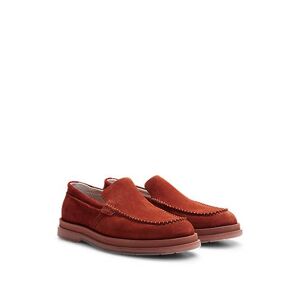 HUGO Suede loafers with translucent rubber sole