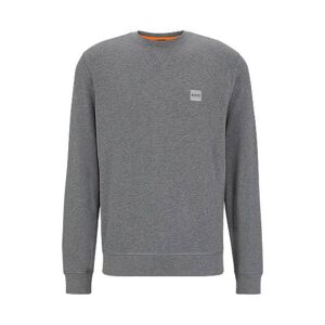 Boss Relaxed-fit cotton sweatshirt with logo patch