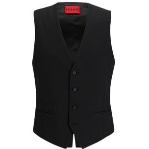 HUGO Extra-slim-fit waistcoat with flame artwork