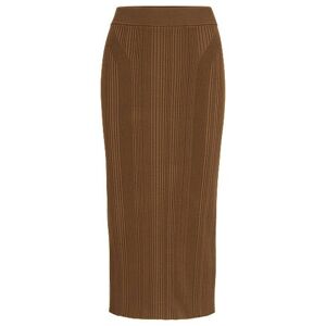 Boss Knitted pencil skirt with ribbed structure