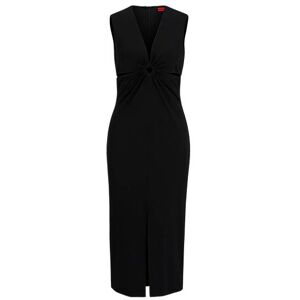 HUGO Sleeveless midi dress with cut-outs and ring detail