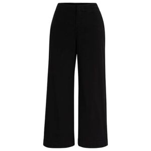 Boss Relaxed-fit trousers in stretch-cotton twill