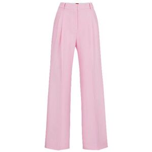 HUGO Relaxed-fit trousers with double front pleats