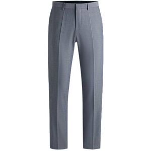 Boss Regular-fit trousers in micro-patterned stretch cloth