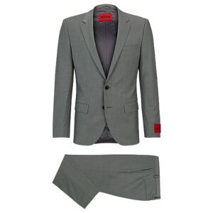 HUGO Slim-fit suit in mohair-look stretch cloth