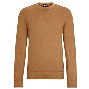 Boss Regular-fit sweater in 100% cashmere with ribbed cuffs