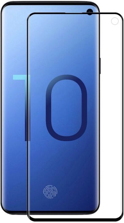 Tarvike Samsung Galaxy S10 näytön suojalasi (musta) Tarvike Samsung Galaxy S10 näytön suojalasi (musta)