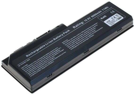 Tarvike Toshiba Satellite P200, P300 sarjat yhteensopiva akku, 6600 mAh Tarvike Toshiba Satellite P200, P300 sarjat yhteensopiva akku, 6600 mAh