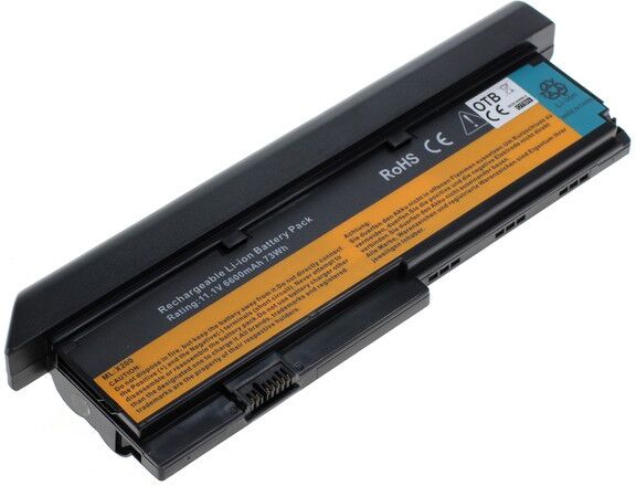 Tarvike Lenovo ThinkPad X200 / X201 sarjat yhteensopiva akku, 6600 mAh Tarvike Lenovo ThinkPad X200 / X201 sarjat yhteensopiva akku, 6600 mAh
