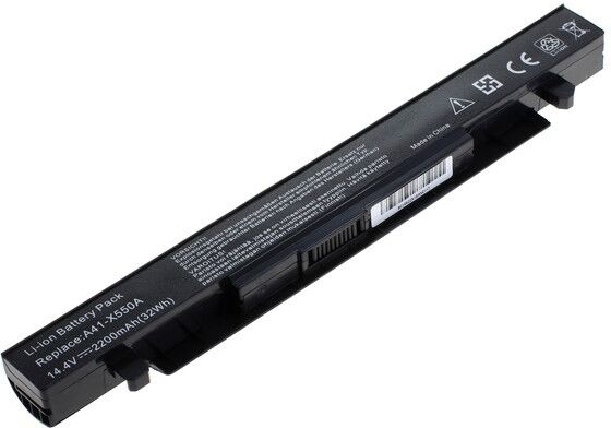 Tarvike Asus A450 /A550 /F450 /F550 /F552 /K450 / A41-X550A yhteensopiva akku, 2200mAh Tarvike Asus A450 /A550 /F450 /F550 /F552 /K450 / A41-X550A yhteensopiva akku, 2200mAh