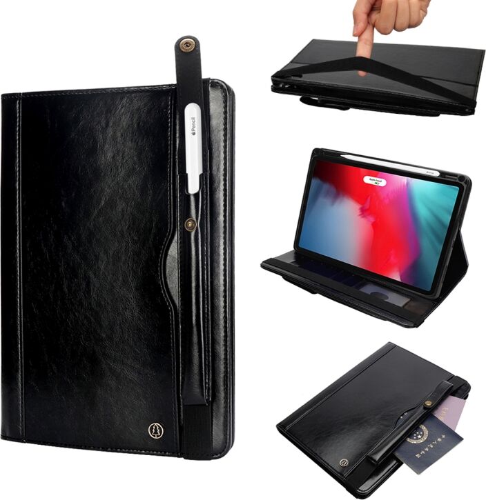 Tarvike iPad Pro 11 tuumaa vaakatasoon käännettävä suojakotelo (Musta) Tarvike iPad Pro 11 tuumaa vaakatasoon käännettävä suojakotelo (Musta)