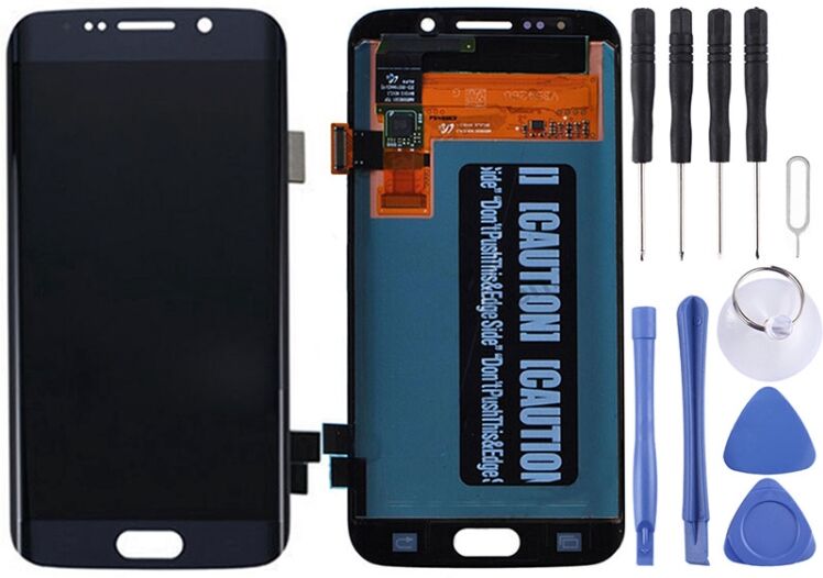Tarvike Galaxy S6 Edge alkuperäinen LCD-näyttö ja kosketusnäyttö (Musta) Tarvike Galaxy S6 Edge alkuperäinen LCD-näyttö ja kosketusnäyttö (Musta)