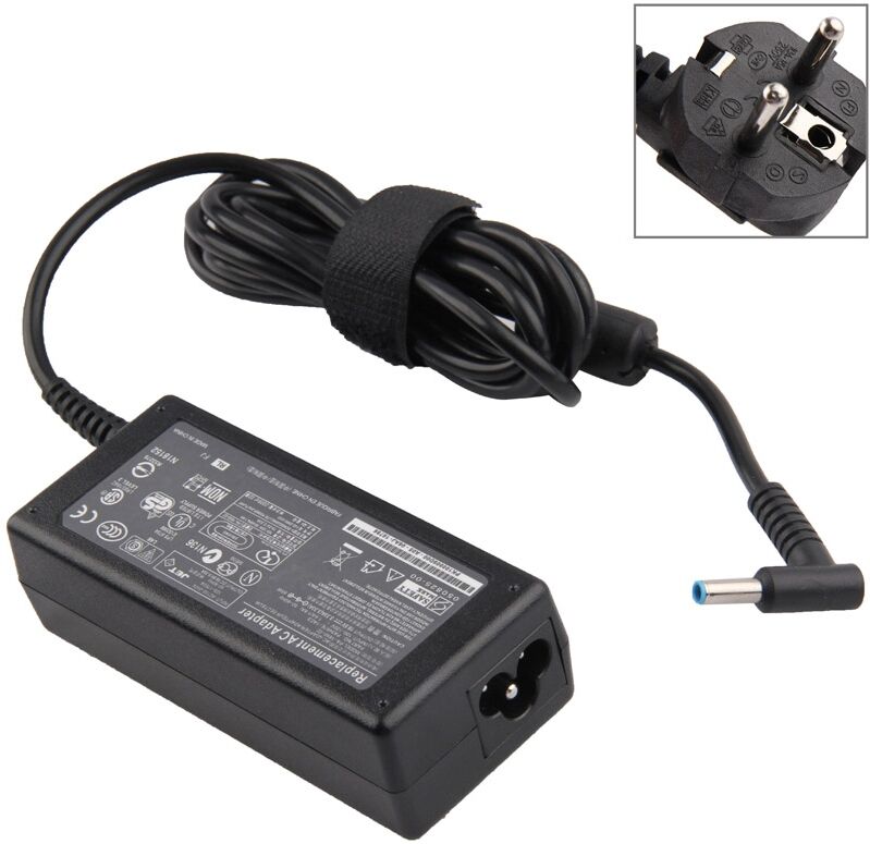 HP EU Plug AC Adapter 19.5V 3.33A  for HP Envy 4 Notebook, Output Tips: 4.5 mm x 3 mm HP EU Plug AC Adapter 19.5V 3.33A  for HP Envy 4 Notebook, Output Tips: 4.5 mm x 3 mm