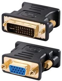 DVI-I uros to VGA naaras adapteri DVI-I uros to VGA naaras adapteri