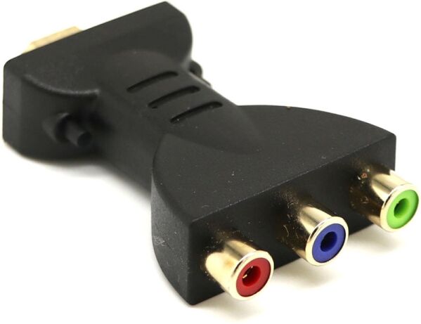 Tarvike HDMI uros / 3 RGB RCA Video Audio-sovitin DVD-projektorille Tarvike HDMI uros / 3 RGB RCA Video Audio-sovitin DVD-projektorille