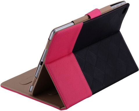 Tarvike iPad Air 2 nahkainen suojakotelo, musta/ magenta Tarvike iPad Air 2 nahkainen suojakotelo, musta/ magenta