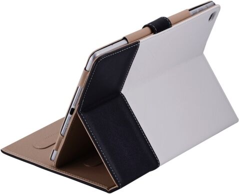 Tarvike iPad Air 2 nahkainen suojakotelo, musta / valkoinen Tarvike iPad Air 2 nahkainen suojakotelo, musta / valkoinen