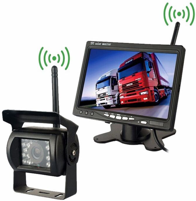 Tarvike Auton langaton takakamera 7 tuumaisella HD-näytöllä PZ607-W Tarvike Auton langaton takakamera 7 tuumaisella HD-näytöllä PZ607-W