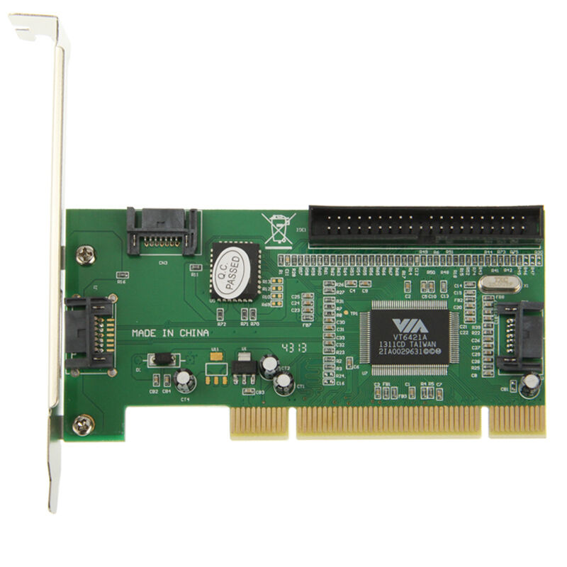 IDE / SATA (Serial-ATA) -ohjainkortti PCI-väylään