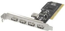 Tarvike USB 2.0 5-porttinen lisäkortti PCI-väylään Tarvike USB 2.0 5-porttinen lisäkortti PCI-väylään