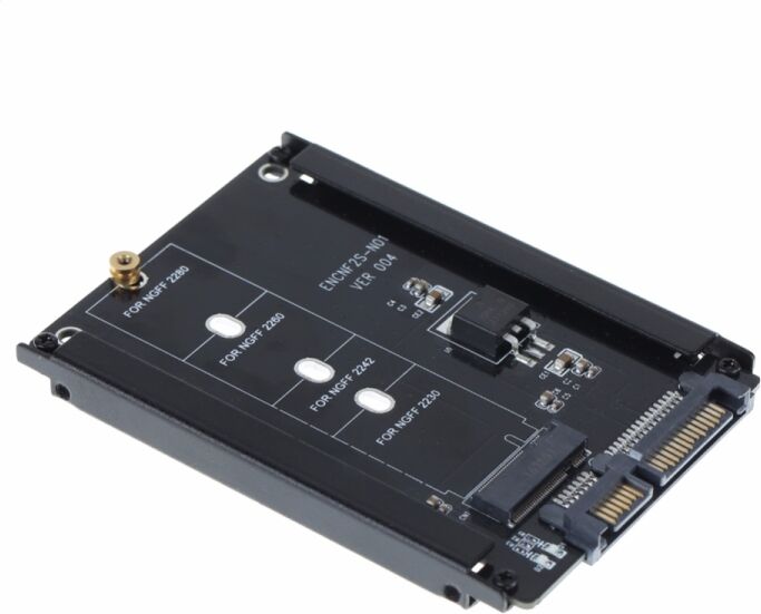Tarvike M.2 SSD - 2,5 tuuman SATA -sovitin Tarvike M.2 SSD - 2,5 tuuman SATA -sovitin