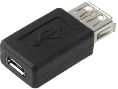 Tarvike USB 2.0 naaras - Micro-USB naaras -adapteri Tarvike USB 2.0 naaras - Micro-USB naaras -adapteri