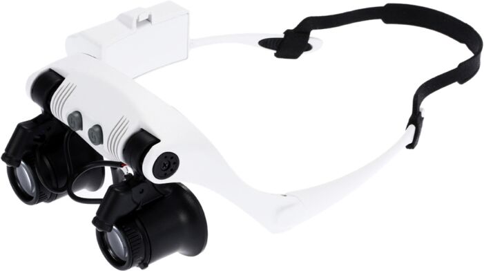 Tarvike Suurennuslasi LED-valolla, 10X, 15X, 20X, 25X (Valkoinen) Tarvike Suurennuslasi LED-valolla, 10X, 15X, 20X, 25X (Valkoinen)