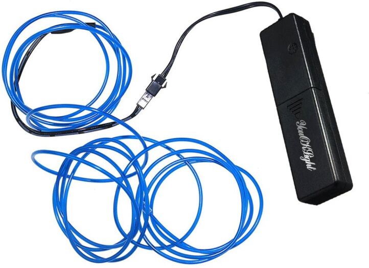 Tarvike YouOKLight YK0440 1.75m EL valot ääni/valo-ohjauksella (Sininen) Tarvike YouOKLight YK0440 1.75m EL valot ääni/valo-ohjauksella (Sininen)