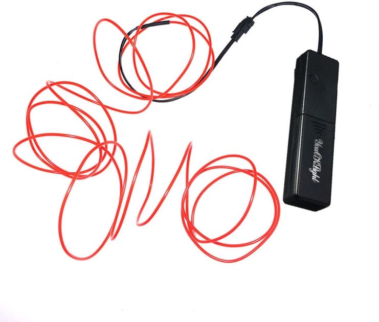 Tarvike YouOKLight YK0440 1.75m EL valot ääni/valo-ohjauksella (Punainen) Tarvike YouOKLight YK0440 1.75m EL valot ääni/valo-ohjauksella (Punainen)