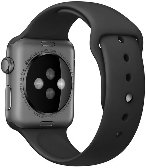 Tarvike Apple Watch Sport 42 mm kellon ranneke (Musta) Tarvike Apple Watch Sport 42 mm kellon ranneke (Musta)