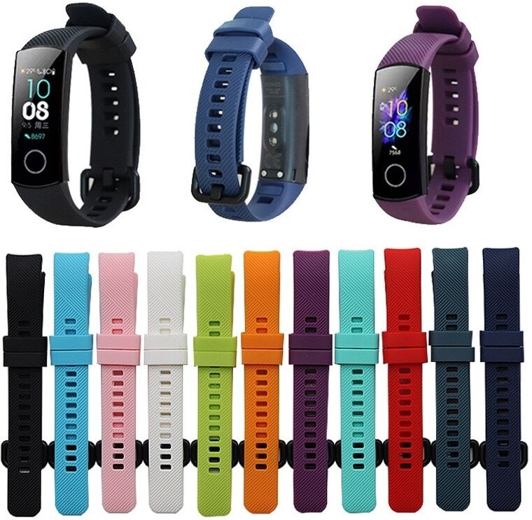 Tarvike Huawei Honor Band 4 ja 5 silikoninen rannehihna Tarvike Huawei Honor Band 4 ja 5 silikoninen rannehihna