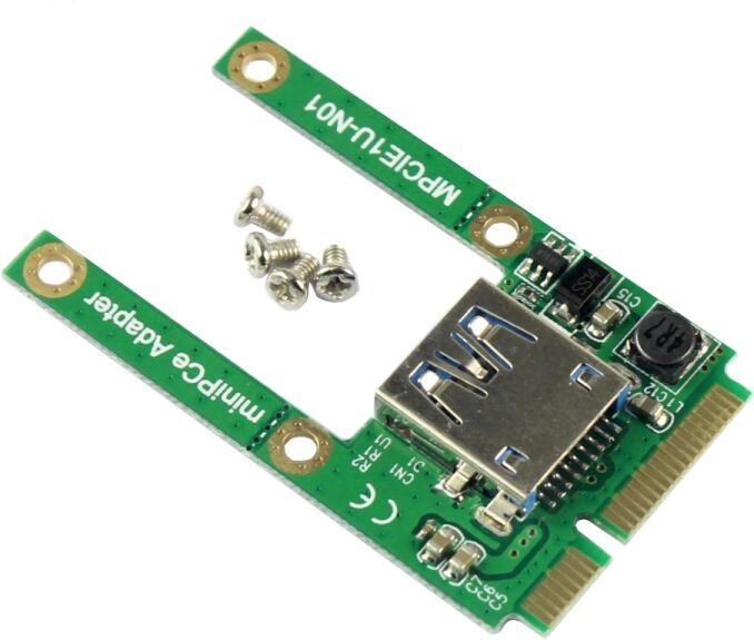 Tarvike Mini PCI-E korttipaikan laajennus MPCIE USB 2.0-sovittimella Tarvike Mini PCI-E korttipaikan laajennus MPCIE USB 2.0-sovittimella