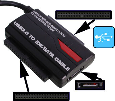 USB 3.0 SATA / IDE adapterikaapeli USB 3.0 SATA / IDE adapterikaapeli