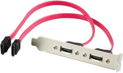 SATA/SAS-peitelevy, 2kpl eSATA-liitosta, 30cm SATA/SAS-peitelevy, 2kpl eSATA-liitosta, 30cm