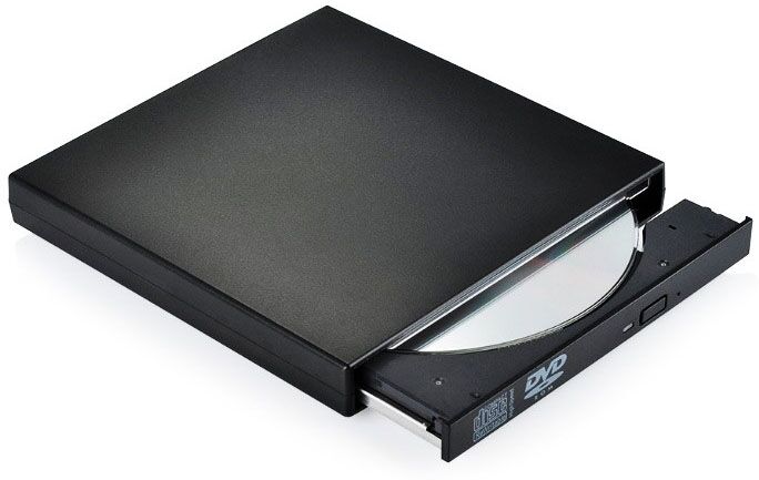 Tarvike USB Slim optinen asema (DVD) (Musta) Tarvike USB Slim optinen asema (DVD) (Musta)