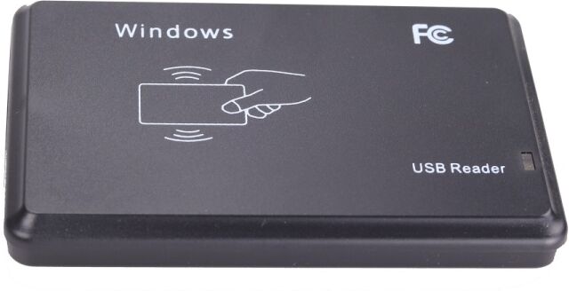 Tarvike 5W USB-liitäntäinen induktiivinen kortinlukija IC/ID-korteille (Musta) Tarvike 5W USB-liitäntäinen induktiivinen kortinlukija IC/ID-korteille (Musta)