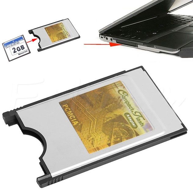 PCMCIA Compact Flash -kortti adapteri PCMCIA Compact Flash -kortti adapteri