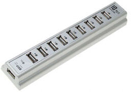 USB 2.0 hubi 10xUSB erillisellä virtalähteellä USB 2.0 hubi 10xUSB erillisellä virtalähteellä