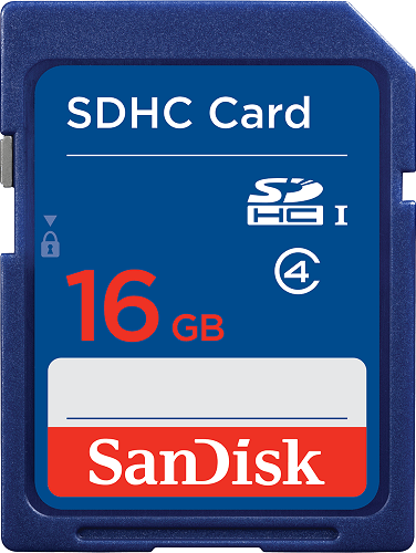SanDisk 16 Gt SDHC muistikortti, class 4 SanDisk 16 Gt SDHC muistikortti, class 4