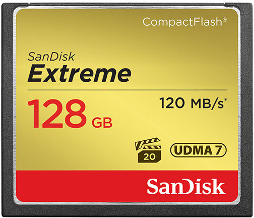 SanDisk EXTREME 128 Gt CompactFlash muistikortti ,120 MB/s SanDisk EXTREME 128 Gt CompactFlash muistikortti ,120 MB/s