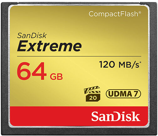SanDisk EXTREME 64 Gt CompactFlash muistikortti ,120 MB/s SanDisk EXTREME 64 Gt CompactFlash muistikortti ,120 MB/s