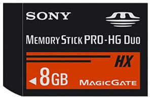 Sony Memory Stick Pro Duo 8 Gt muistikortti Sony Memory Stick Pro Duo 8 Gt muistikortti