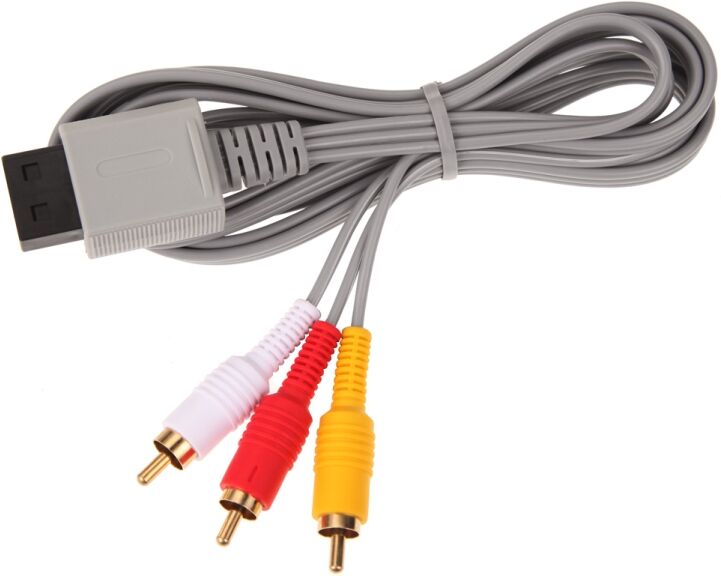 Tarvike Nintendo Wii 1.8 komponenttikaapeli AV 3 RCA-kaapeli Tarvike Nintendo Wii 1.8 komponenttikaapeli AV 3 RCA-kaapeli