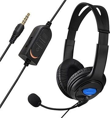 Tarvike PS4 universaali pelikuuloke mikrofonilla ja äänenvoimakkuuspainikkeilla Tarvike PS4 universaali pelikuuloke mikrofonilla ja äänenvoimakkuuspainikkeilla