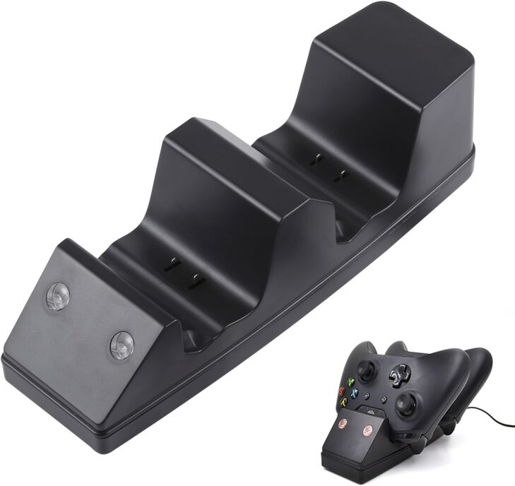 Tarvike Xbox One Dual USB latausasema 2 x 1200mAh akulla (Musta) Tarvike Xbox One Dual USB latausasema 2 x 1200mAh akulla (Musta)