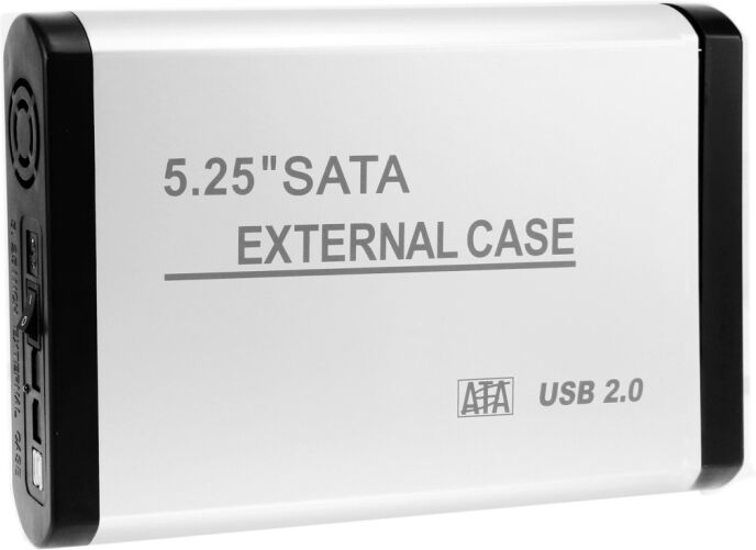 Tarvike Ulkoinen kotelo 5,25 tuumaa, USB 2.0, SATA kovalevyille Tarvike Ulkoinen kotelo 5,25 tuumaa, USB 2.0, SATA kovalevyille