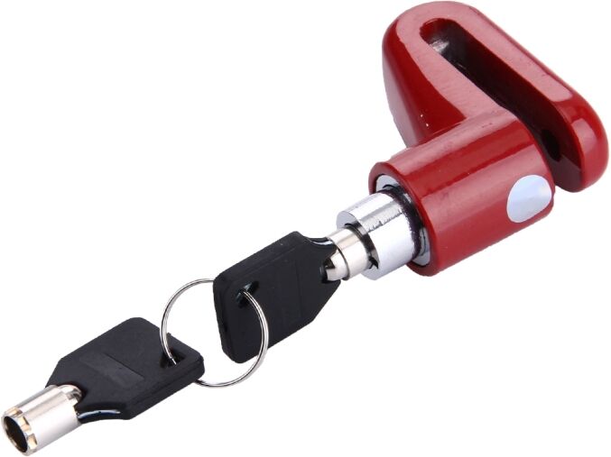 Tarvike Varkaudenestävä jarrulukko polkupyörille ja moottoripyörille (Satunnainen väri) Tarvike Varkaudenestävä jarrulukko polkupyörille ja moottoripyörille (Satunnainen väri)