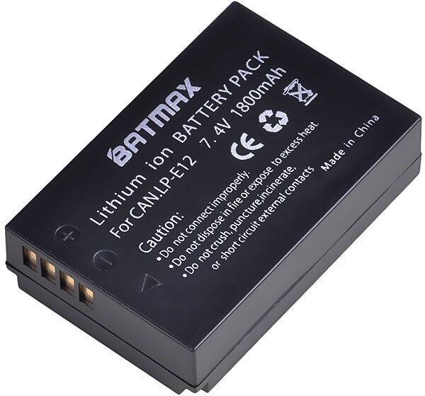 Tarvike Canon LP-E12 yhteensopiva akku Tarvike Canon LP-E12 yhteensopiva akku