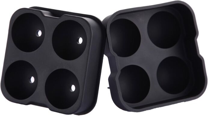 Tarvike 4-ruudukkoinen jääpalamuotti pallo Tarvike 4-ruudukkoinen jääpalamuotti pallo