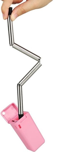 Tarvike Uudelleenkäytettävä juomapilli (Tumman pinkki) Tarvike Uudelleenkäytettävä juomapilli (Tumman pinkki)